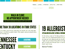 Tablet Screenshot of allergyasc.com